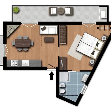 Apartment Flatinrome Fiera Ponte Galeria